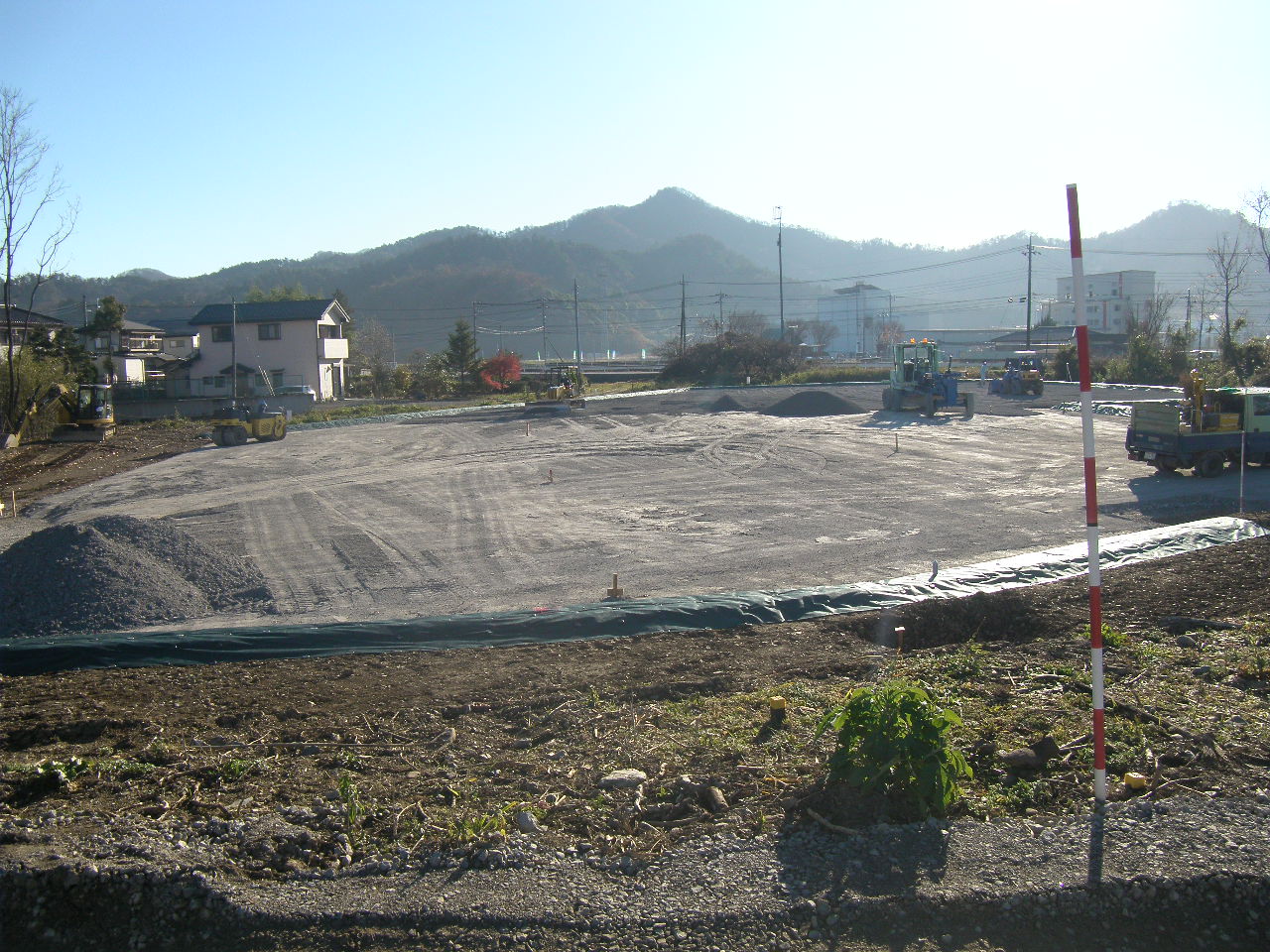 民間安蘇川橋太陽光発電造成工事